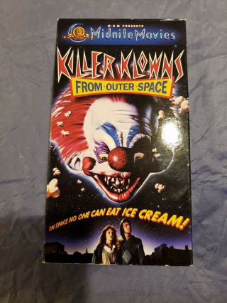 Like Killer Klowns From Outer Space Vhs Tape Vintage Clown Horror 1988 Rare