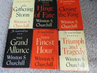 The Second World War By Winston Churchill,  6 Vol.  1948 - 1953.  First B.  C Edition.