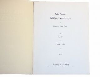 Vintage Bela Bartok Mikrokosmos Piano Solo Sheet Music Vol.  IV - VI Near Cond 2