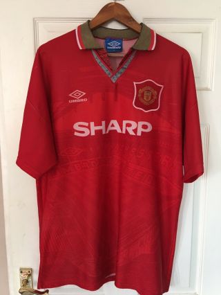 Vintage Manchester United Men’s Football Jersey 1993 - 94 Size Xl