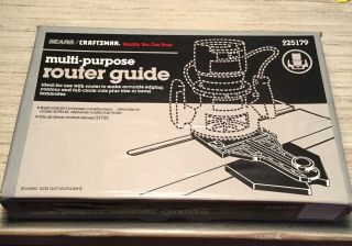Vintage Sears Craftsman Multi - Purpose Router Edge Guide Kit 25179
