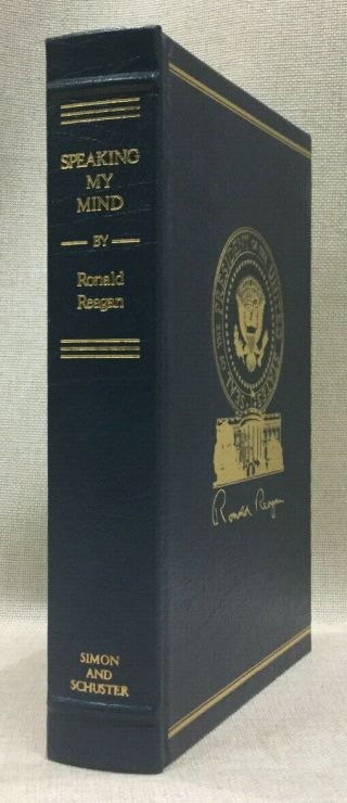 Speaking My Mind Ronald Reagan Signed Limited Edition Leather 1520/5000