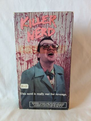 Killer Nerd Vhs Vintage 1991 Troma Horror Movie X - Rental