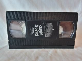 Killer Nerd VHS vintage 1991 Troma horror movie x - rental 7
