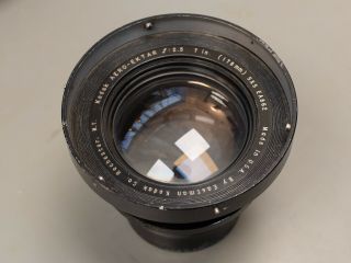 Kodak Aero Ektar F/2.  5 7in (178mm) 5x5 Ea862 Lens