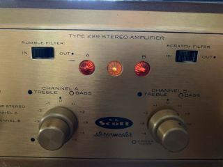Vintage Hh Scott Type 299 Stereomaster Integrated Vacuum Tube Stereo Amplifier