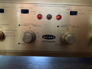 VINTAGE HH Scott Type 299 Stereomaster Integrated Vacuum Tube Stereo Amplifier 5