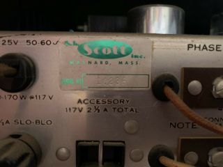 VINTAGE HH Scott Type 299 Stereomaster Integrated Vacuum Tube Stereo Amplifier 6
