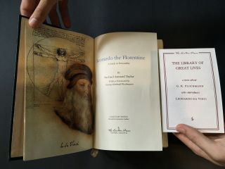 Easton Press - Leonardo The Florentine - Library Of Great Lives