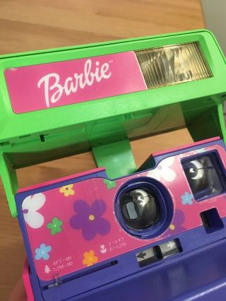 Vintage Polaroid Barbie Instant One Step 600 Camera W/ Strap - 3