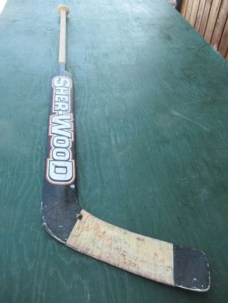 Vintage Wooden 56 " Long Hockey Stick Goalie Sher - Wood