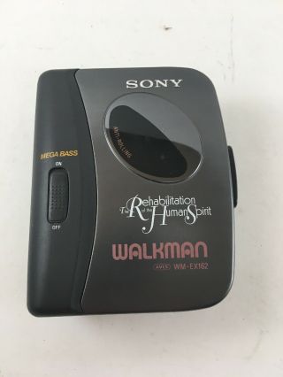 Sony Walkman Wm - Ex162 Cassette Player Vintage Mega Bass