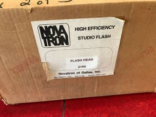 Novatron 2160 Flash Head W/ Filters Vintage Square - Old Stock
