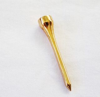 Vintage Us Gold Colored Golf Tee By Reed & Barton (komm)