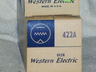 5.  NOS.  WESTERN ELECTRIC 422A RECTIFIER VACUUM TUBE.  1961 - 68 VINTAGE. 3