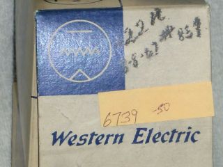5.  NOS.  WESTERN ELECTRIC 422A RECTIFIER VACUUM TUBE.  1961 - 68 VINTAGE. 6