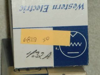 5.  NOS.  WESTERN ELECTRIC 422A RECTIFIER VACUUM TUBE.  1961 - 68 VINTAGE. 7