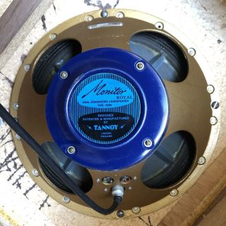 Tannoy Lancaster Monitor Royal Blue 12 Inch Speakers.  Vintage 2