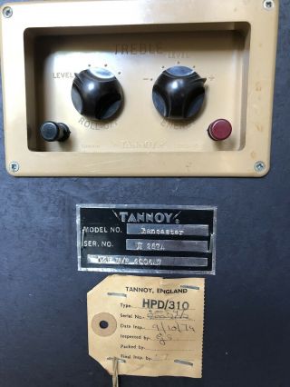 Tannoy Lancaster Monitor Royal Blue 12 Inch Speakers.  Vintage 5