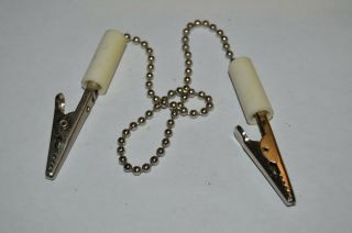 Vintage Eyeglasses Chain Neck Clip Holder 15.  25 " Rare