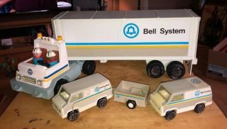 Vintage Custom Bell System Atlantic Truck Tonka Fisher Price Little People Toy