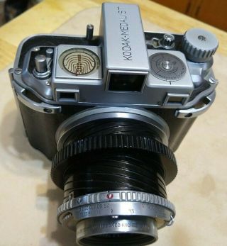 Kodak Medalist Supermatic No.  2 Ektar 3.  5/100 mm lens EE7546 Very Good 5