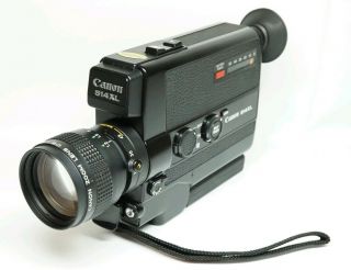 N.  CANON 514XL 8 8mm Movie Camera C8 Lens w/ Case • FILM • USA 2