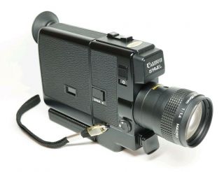 N.  CANON 514XL 8 8mm Movie Camera C8 Lens w/ Case • FILM • USA 3