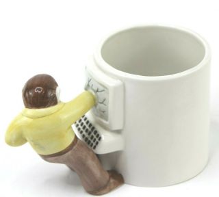 Vintage Fitz & Floyd Computer Smasher Ceramic Coffee Mug Tea Cup Retro Tech Geek 2