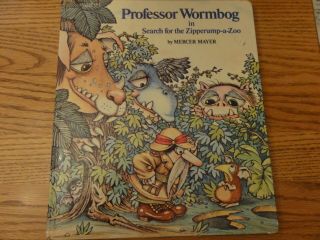Rare Vintage Book Professor Wormbog In Search For Zipperump - A - Zoo Mercer Mayer