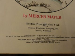 RARE Vintage Book PROFESSOR WORMBOG in Search for Zipperump - a - Zoo Mercer Mayer 4