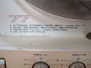 AKAI GX - 77 Reel To Reel 4 Track Stereo Tape Deck - and Well 9