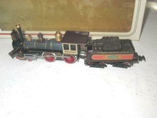 Ho Trains - Vintage Old Time Bachmann 4 - 4 - 0 Union Pacific Loco/tender - Bxd - W78