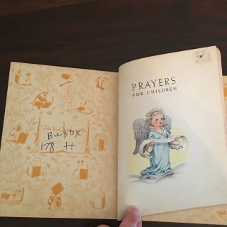 Vtg.  1942 Prayers for Children Little Golden Book Dixon illustration O edition 2