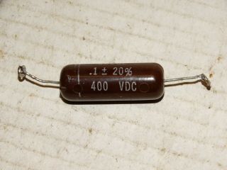 1 - Vintage Good - All Capacitor Pulls.  1 Mfd 400vdc Type - 600ue (30 Available)