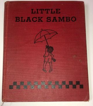 Antique Vintage Little Black Sambo Illustrated Hardback Book 1940’s