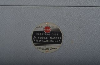 EXC,  KODAK MASTER VIEW 4x5 CAMERA,  RAPTAR WIDE 90mm f6.  8,  CASE, 11