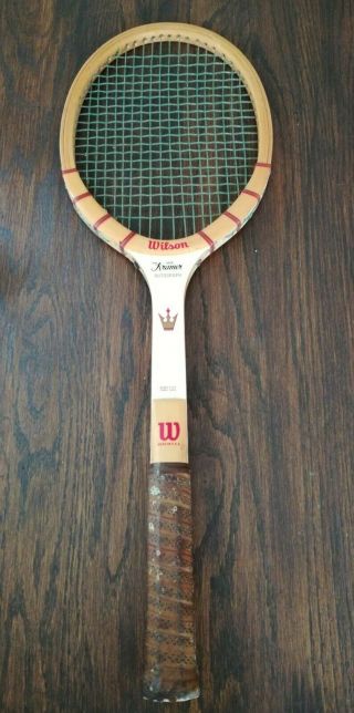 The Jack Kramer Autograph Vintage Wooden Tennis Racquet 4 5/8 Inch Collectible