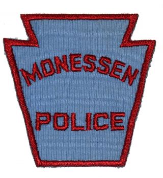 Monessen Pennsylvania Pa Sheriff Police Patch Keystone Vintage Old Mesh 3.  5”