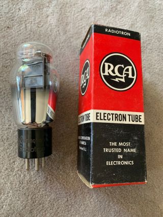Rca Cunningham Radiotron Engraved Base Single Plate 2a3 Tube Ampltrex 101 60ma