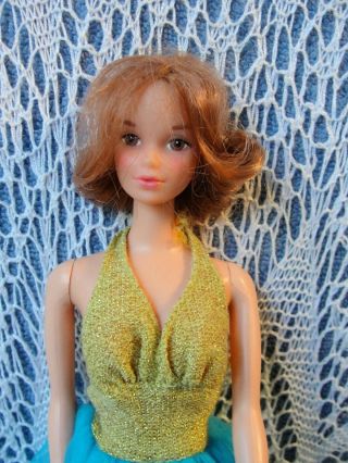 Vintage Barbie Quick Curl Kelly Doll Twist Turn Titian Hair Ec