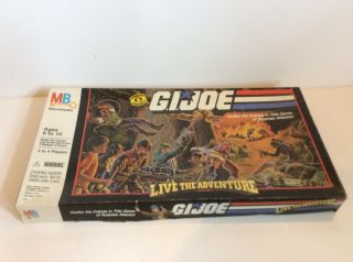 Vintage 1986 Gi Joe Live The Adventure Board Game