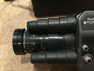 Beaulieu 4008ZM 8MM Camera w/Angenieux 8 - 64MM,  f/1.  9 Zoom Lens Charger 3