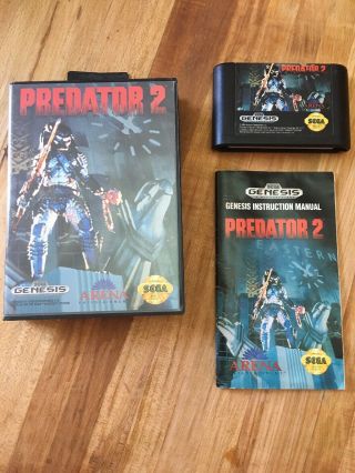 Predator 2 (sega Genesis,  1992) Vintage Oem Complete.