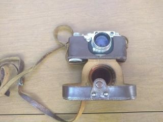 Leica D.  R.  P.  Ernst Leitz Wetzlar No.  605881 camera w/ f=5cm 1:2 No.  764437 lens 11