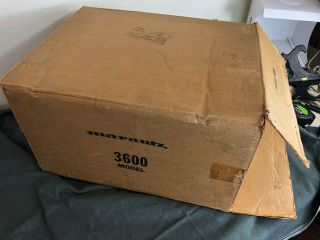 Marantz Model 3600 Stereo Console Amplifier Preamp w/ Box AND Box 11