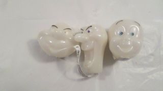 3 Vintage 1995 Casper The Friendly Ghost Plastic Bubble Gum Containers