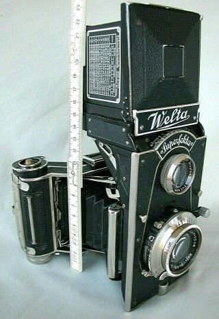 Welta Superfekta Germany camera (6x9cm) with Meyer Trioplan 3,  8/10 cm Zeiss box 2