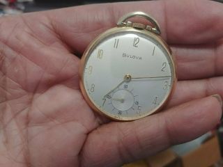 Bulova 12 Size Pocket Watch