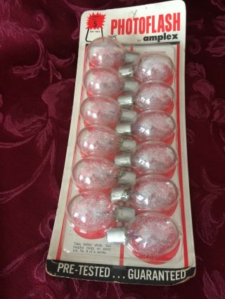 Vintage Amplex Photoflash Bulbs - 12 Pack